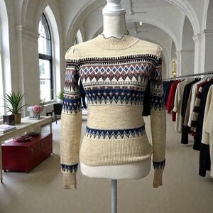 Isabel Marant Étoile Fair Isle Wool Knit Sweater Nordic XS